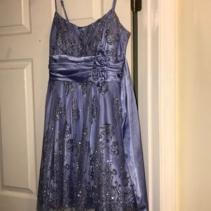 B. Darlin formal light purple glittery dress